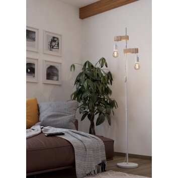 Illuminazione Eglo TOWNSHEND Lampada da terra Bianco, 2-Luci Illuminazione Eglo TOWNSHEND Lampada da terra Bianco, 2-Luci