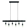 Illuminazione Eglo TOWNSHEND Lampadario a sospensione Nero, 6-Luci