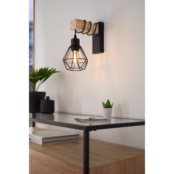 Illuminazione Eglo EGLO Applique Marrone, Nero, 1-Luce