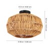 Illuminazione Eglo SHELDON Plafoniera Nero, 1-Luce