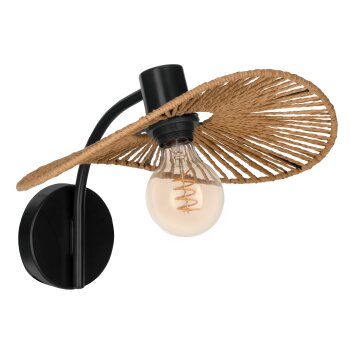 Illuminazione Eglo SIRUELA Applique Nero, 1-Luce