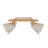 Illuminazione Eglo CAWTON Plafoniera, Faretto da soffitto Marrone, Acciaio satinato, 2-Luci