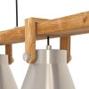 Illuminazione Eglo CAWTON Lampadario a sospensione Marrone, Acciaio satinato, 3-Luci