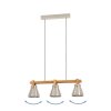 Illuminazione Eglo CAWTON Lampadario a sospensione Marrone, Acciaio satinato, 3-Luci