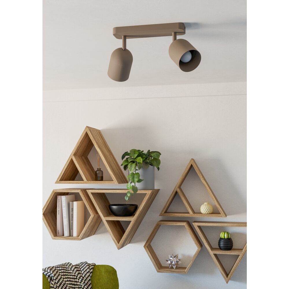 Illuminazione Eglo TILSTON Plafoniera, Faretto da soffitto Sabbia, 2-Luci main product photo