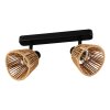 Illuminazione Eglo KEELBY Plafoniera, Faretto da soffitto Nero, 2-Luci
