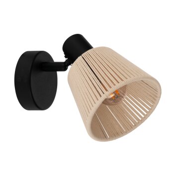 Illuminazione Eglo SEAGARD Faretto da soffitto, Applique Nero, 1-Luce