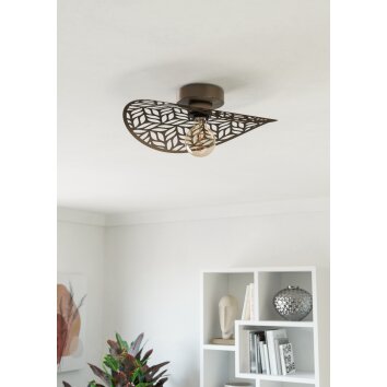 Illuminazione Eglo SWABY Plafoniera Bronzo, 1-Luce