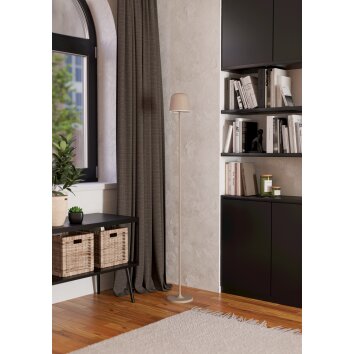 Illuminazione Eglo MANNERA-L Lampada da terra LED Sabbia, 1-Luce, Telecomando, Cambia colore