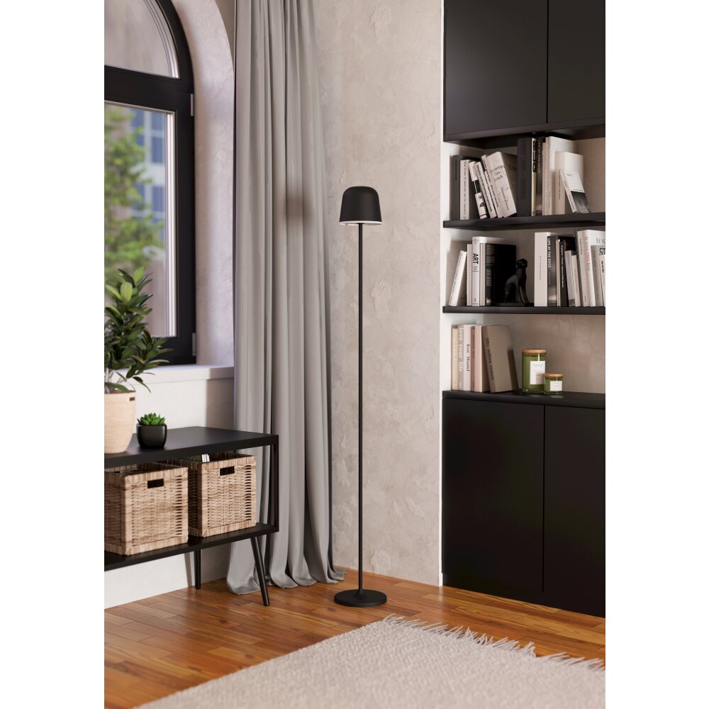 Illuminazione Eglo MANNERA-L Lampada da terra LED Nero, 1-Luce, Telecomando, Cambia colore main product photo