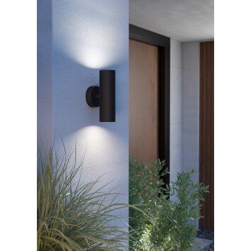 Illuminazione Eglo TOMELLOSO Applique Nero, 2-Luci