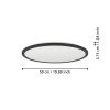 Illuminazione Eglo ROVITO Plafoniera LED Nero, Cambia colore