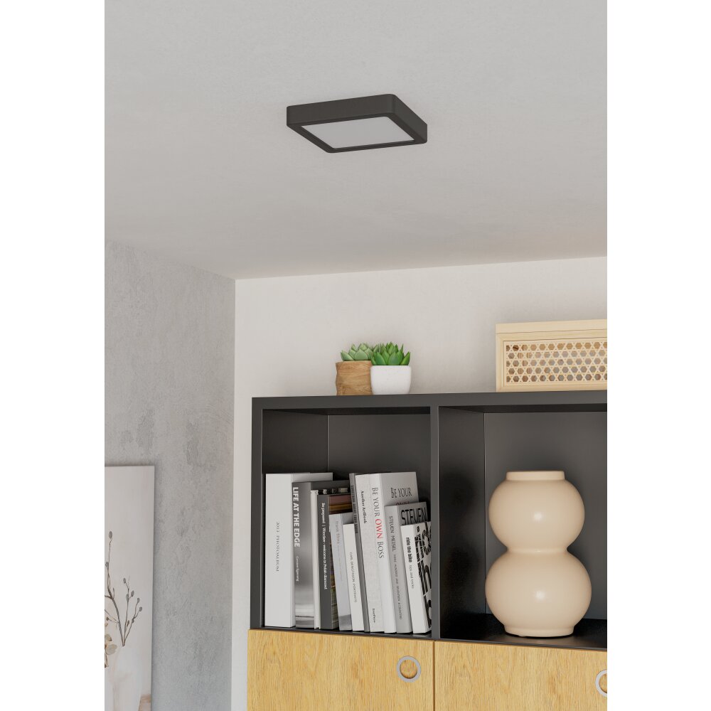 Illuminazione Eglo EGLO Plafoniera LED Nero, Cambia colore main product photo