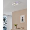 Illuminazione Eglo AMANDOLO Plafoniera LED Bianco, Telecomando, Cambia colore