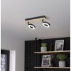 Illuminazione Eglo RIELVES Plafoniera, Faretto da soffitto LED Marrone, Nero
