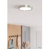 Illuminazione Eglo EGLO Plafoniera LED Nichel opaco, Cambia colore