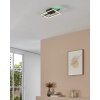 Illuminazione Eglo AMANDOLO Plafoniera LED Nero, Telecomando, Cambia colore