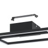 Illuminazione Eglo AMANDOLO Plafoniera LED Nero, Telecomando, Cambia colore