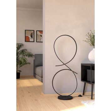 Illuminazione Eglo SERPINS Lampada da terra LED Nero
