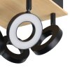 Illuminazione Eglo RIELVES Plafoniera, Faretto da soffitto LED Marrone, Nero