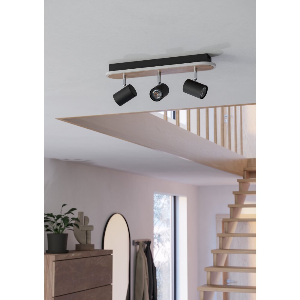 Illuminazione Eglo RIMBOCCHI Plafoniera, Faretto da soffitto LED Marrone, Nero main product photo
