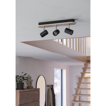 Illuminazione Eglo RIMBOCCHI Plafoniera, Faretto da soffitto LED Marrone, Nero Illuminazione Eglo RIMBOCCHI Plafoniera, Faretto da soffitto LED Marrone, Nero