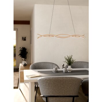 Illuminazione Eglo EGLO Lampadario a sospensione LED Marrone chiaro
