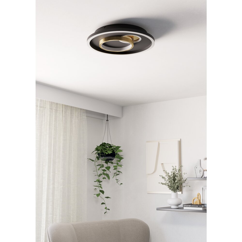 Illuminazione Eglo TIRIOLO Plafoniera, Applique e plafoniera LED Oro, Nero main product photo