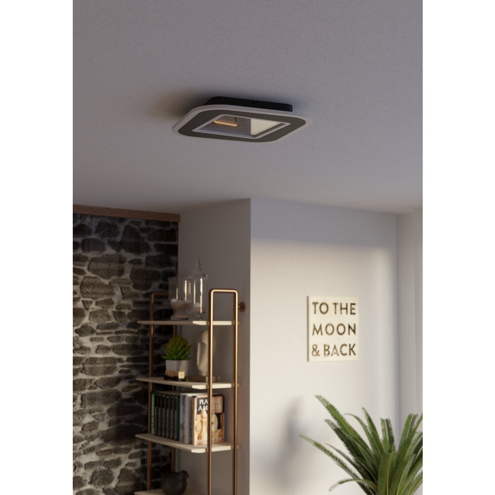 Illuminazione Eglo MACCHIONI Plafoniera LED Nero, Bianco, Telecomando main product photo