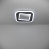 Illuminazione Eglo MACCHIONI Plafoniera LED Nero, Bianco, Telecomando