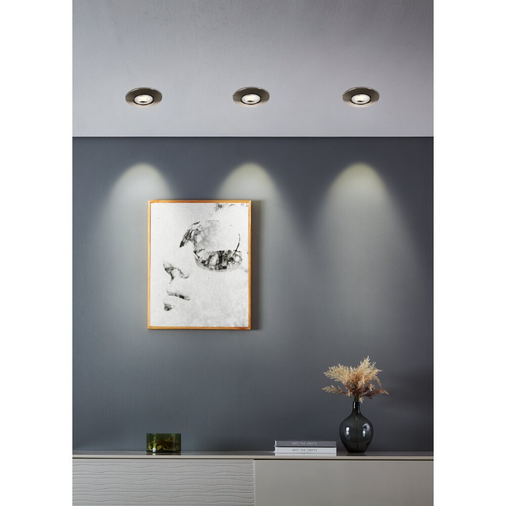Illuminazione Eglo GEDREZ Lampada da incasso LED Nichel opaco, Cambia colore main product photo