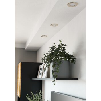 Illuminazione Eglo EGLO Lampada da incasso LED Nichel opaco, Cambia colore