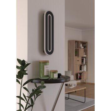 Illuminazione Eglo MACCHIONI Applique LED Nero, Bianco