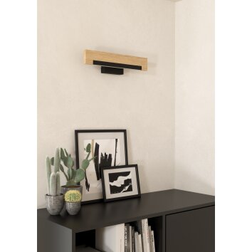 Illuminazione Eglo CAMACHO Applique LED Marrone, Nero