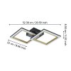 Illuminazione Eglo CALLIERA Plafoniera LED Ottone, Nero