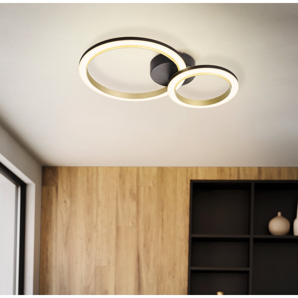 Illuminazione Eglo CALLIERA Plafoniera LED Ottone, Nero main product photo