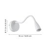 Illuminazione Eglo OLIVANDINO Applique LED Bianco Illuminazione Eglo OLIVANDINO Applique LED Bianco