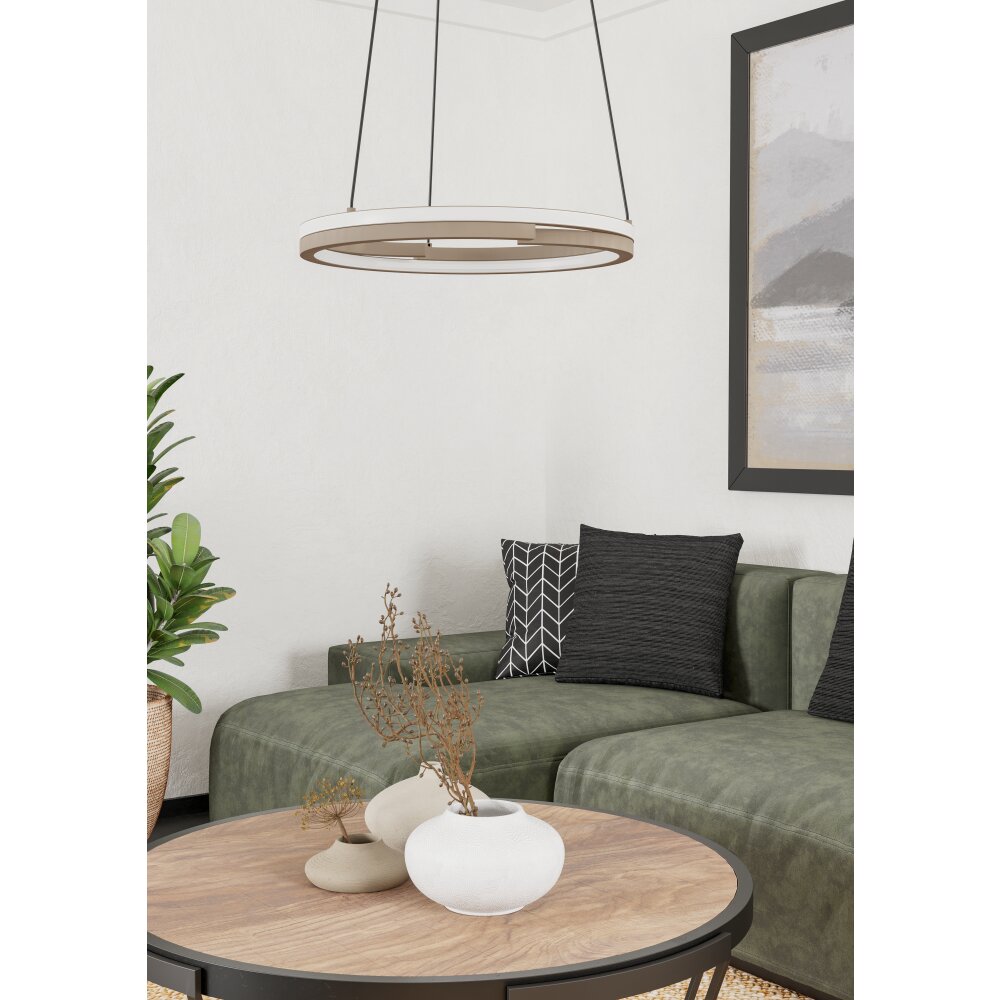 Illuminazione Eglo MEZZOMONTE Lampadario a sospensione LED Sabbia, Telecomando main product photo