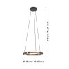 Illuminazione Eglo MEZZOMONTE Lampadario a sospensione LED Bronzo, Nero, Telecomando