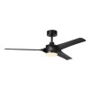 Illuminazione Eglo ORCUTT Lampada con ventilatore LED Nero, Telecomando