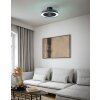 Illuminazione Eglo mit Lampada con ventilatore LED Nero, Telecomando, Cambia colore