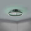 Illuminazione Eglo mit Lampada con ventilatore LED Nero, Telecomando, Cambia colore