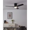 Illuminazione Eglo Bündiger Lampada con ventilatore LED Nero, Telecomando, Cambia colore