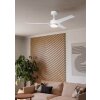 Illuminazione Eglo ORCUTT Lampada con ventilatore LED bianco opaco, Telecomando