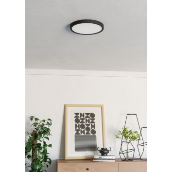 Illuminazione Eglo 6-Z Plafoniera LED Nero, Cambia colore