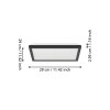 Illuminazione Eglo ROVITO-Z Plafoniera LED Nero, Cambia colore