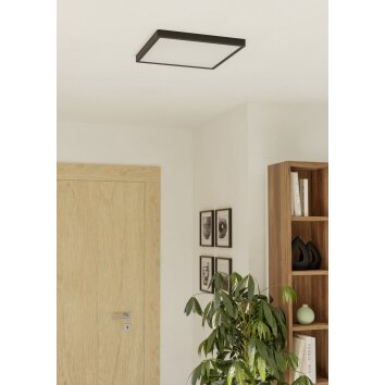 Illuminazione Eglo 6-Z Plafoniera, Applique LED Nero, Cambia colore