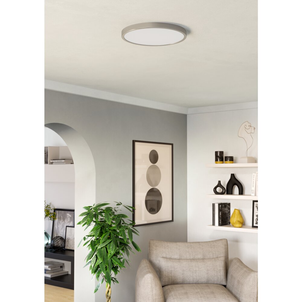 Illuminazione Eglo 6-Z Plafoniera, Applique LED Nichel opaco, Cambia colore main product photo