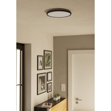 Illuminazione Eglo ROVITO-Z Plafoniera LED Nero, Cambia colore