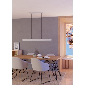 Illuminazione Eglo BOLOGNANO-Z Lampadario a sospensione LED Grigio, Cambia colore